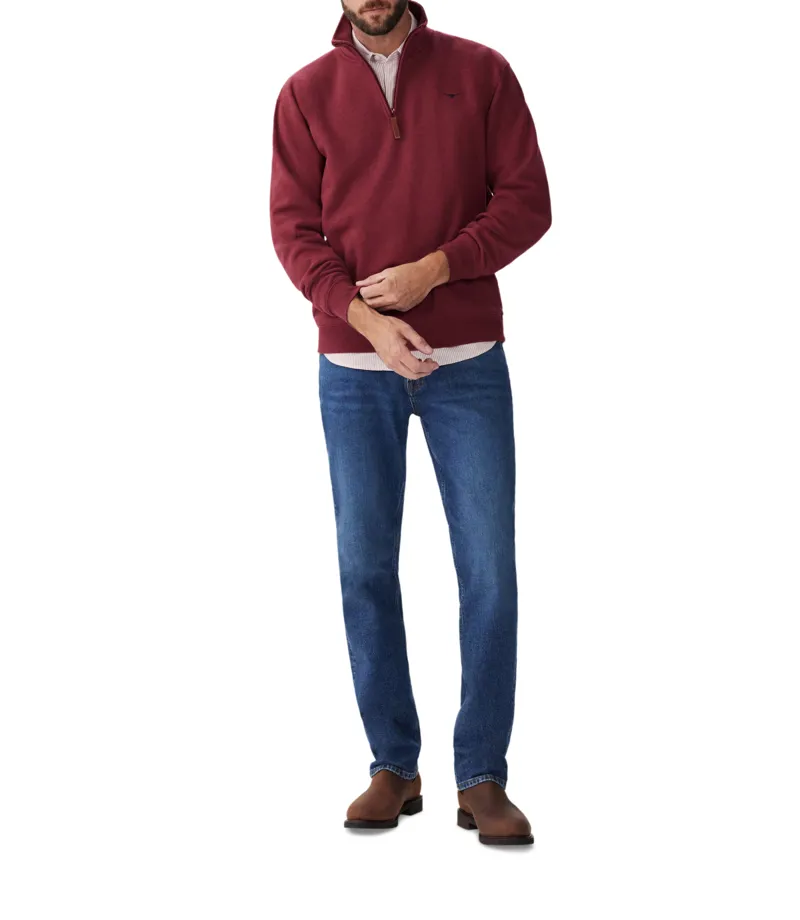 RM Williams Mulyungarie Jumper Burgundy-2